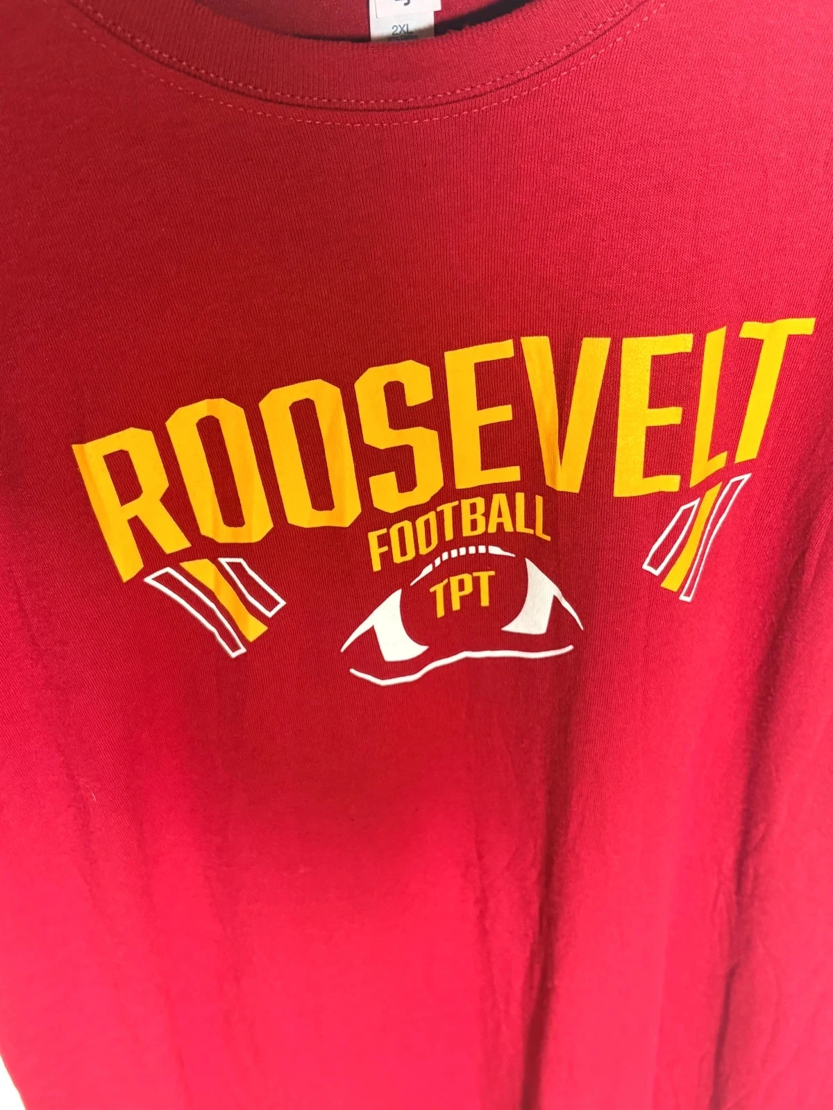 T-shirt Roosevelt Football USA 2XL bordeaux oversize – photo 3